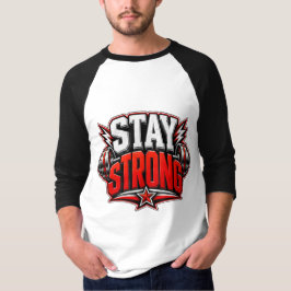 ストロングにフィットネスモチベーションジムトレーニング デザイン Tシャツ