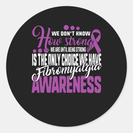 ストロングは唯一の選択線維筋痛認識度G ラウンドシール (正面)