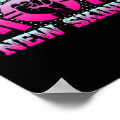 ストロングは新しいスキニートレーニング引用文 ポスター (角)