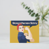 ストロングは新しいスキニー ポストカード (スタンド正面)