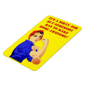 ストロングウィメンズハウスワークインスピレーションホームメーカー マグネット (左側)