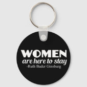 ストロングウィメンズルスバダーギンズバーグフェミニスト引用文 キーホルダー (正面)