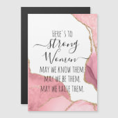 ストロングウィメンズ赤面&金ゴールドアゲーエレガントトガーリーギフト (正面/裏面)