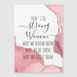 ストロングウィメンズ赤面&金ゴールドアゲーエレガントトガーリーギフト