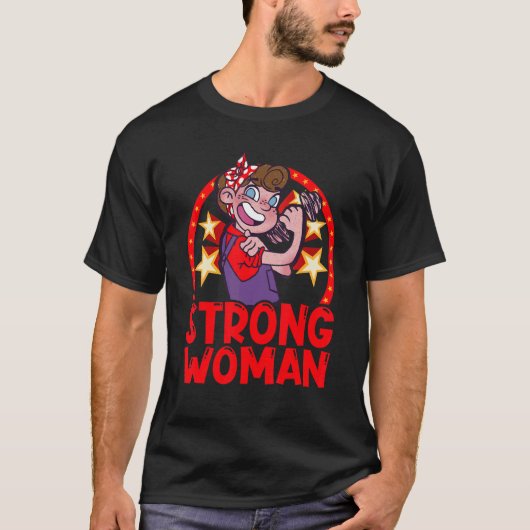 ストロングウーマンサーカス&ピエロ Tシャツ (正面)