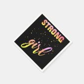 ストロングガールパステルスター スタンダードカクテルナプキン (角)