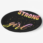 ストロングガールパステルスター ペーパープレート (アングル)