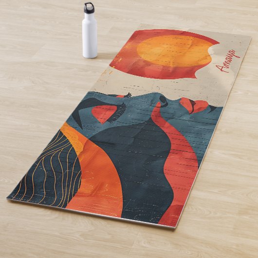 ストロングブラックウーマン名前をカスタムする ヨガマット (インサイチュ)