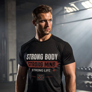 ストロングボディ ストロングマインド トレーニングTシャツ Tシャツ