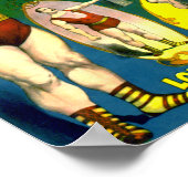 ストロングメンズサーカスショーヴィンテージ1898ポスター ポスター (角)