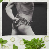 ストロングメンユーゲンサンドーボディビルによる新しいポーズ キッチンタオル (折り畳み)