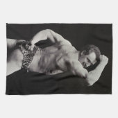 ストロングメンユーゲンサンドーボディビルによる新しいポーズ キッチンタオル (横)