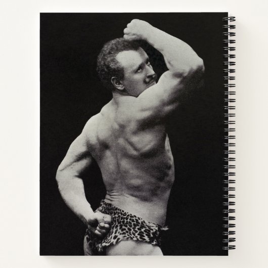 ストロングメンユーゲンサンドーボディビルによる新しいポーズ ノートブック (裏面)