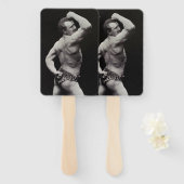 ストロングメンユーゲンサンドーボディビルによる新しいポーズ ハンドファン (正面&裏面)