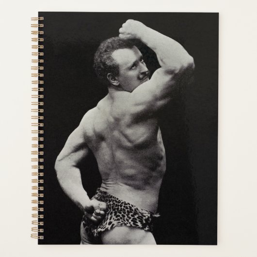 ストロングメンユーゲンサンドーボディビルによる新しいポーズ プランナー手帳 (正面)