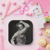 ストロングメンユーゲンサンドーボディビルによる新しいポーズ ペーパープレート (パーティー)