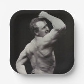 ストロングメンユーゲンサンドーボディビルによる新しいポーズ ペーパープレート (正面)