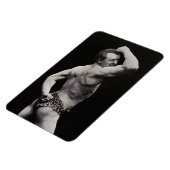 ストロングメンユーゲンサンドーボディビルによる新しいポーズ マグネット (左側)