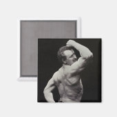 ストロングメンユーゲンサンドーボディビルによる新しいポーズ マグネット (正面/裏面)