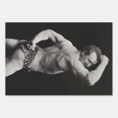 ストロングメンユーゲンサンドーボディビルによる新しいポーズ ラッピングペーパーシート (正面3)