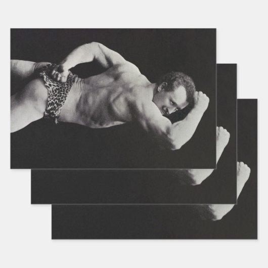 ストロングメンユーゲンサンドーボディビルによる新しいポーズ ラッピングペーパーシート (セット)