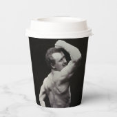 ストロングメンユーゲンサンドーボディビルによる新しいポーズ 紙コップ (裏面)