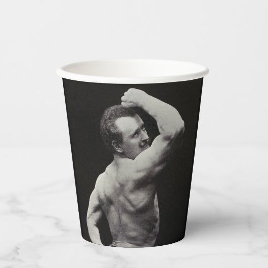 ストロングメンユーゲンサンドーボディビルによる新しいポーズ 紙コップ (正面)