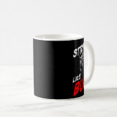 ストロングライクブルパワーリフティングボディビルジム コーヒーマグカップ (正面右)