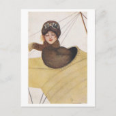 ストロング女性シリーズ#2:パイロットヴィンテージ ポストカード (正面)