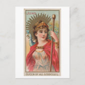 ストロング女性シリーズ#52:ジュノ女神ヴィンテージ ポストカード (正面)