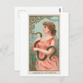 ストロング女性シリーズ#55：衛生ヘルスヴィンテージ ポストカード (正面/裏面)