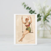 ストロング・ウィメンズ・シリーズ#40：トラペーズ・アーティスト・ヴィンテージ ポストカード (スタンド正面)