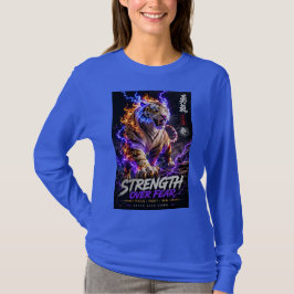 ストロング・オーバー・フィア・タイガー・グラフィックTシャツ Tシャツ