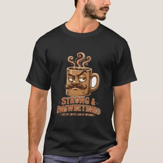 ストロング&無糖 Tシャツ (正面)