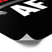 ストロングAfおもしろいフィットネス及びトレーニング ポスター (角)