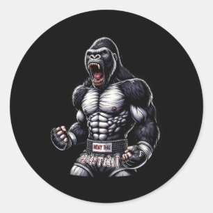ストロングMuayタイゴリラ – タイボクシングとファイティング ラウンドシール