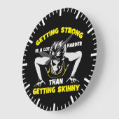 ストロングvsスキニー – 女性のトレーニング やる気を起こさせる ラージ壁時計 (傾斜)