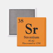 ストロンチウム周期表 マグネット (正面/裏面)