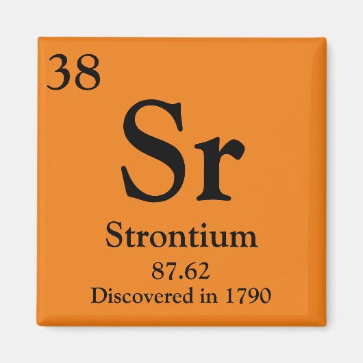 ストロンチウム周期表 マグネット (正面)