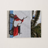 ストロンボリ島の赤いスクーター ジグソーパズル (横)