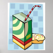 ストローのポスターで飲む ポスター (正面)