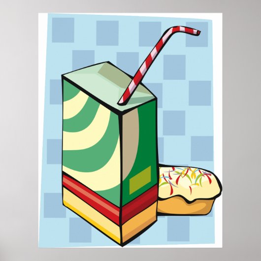 ストローのポスターで飲む ポスター (正面)