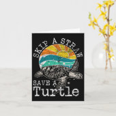 ストローを使わず、 turtle を救おう カード (黄色い花)