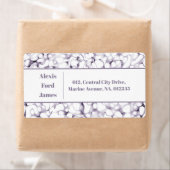 ストロークお洒落パープルペンドードル住所 シール (インサイチュ)