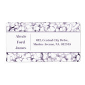 ストロークお洒落パープルペンドードル住所 シール (正面)