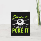 ストロークそれはスヌーカーのプールのビリヤードPlaを突き刺さない カード (正面)