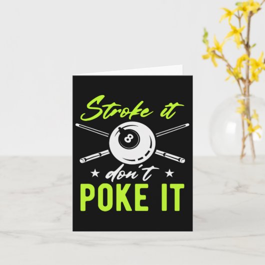 ストロークそれはスヌーカーのプールのビリヤードPlaを突き刺さない カード (黄色い花)