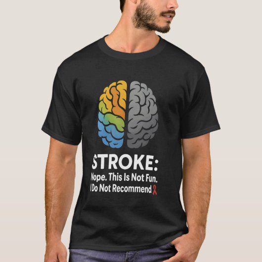 ストロークは嫌だ 面白くないよ おすすめしない! Tシャツ (正面)