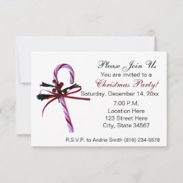 ストローククリスマスパーティーの招待状 招待状