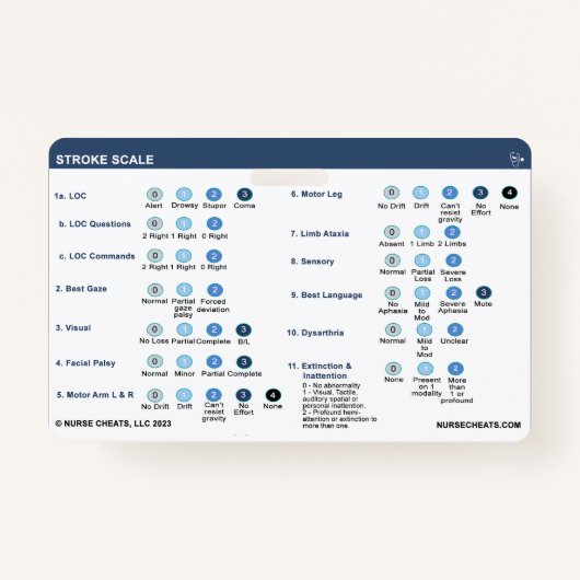 ストロークスケール バッジ (正面)